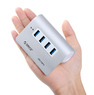ORICO M3H4 Aluminum 4 Port Super Speed USB3.0 Hub VL812 Controller for Mac PC