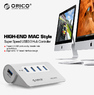 ORICO M3H4 Aluminum 4 Port Super Speed USB3.0 Hub VL812 Controller for Mac PC