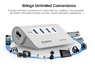 ORICO M3H4 Aluminum 4 Port Super Speed USB3.0 Hub VL812 Controller for Mac PC