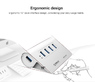 ORICO M3H4 Aluminum 4 Port Super Speed USB3.0 Hub VL812 Controller for Mac PC